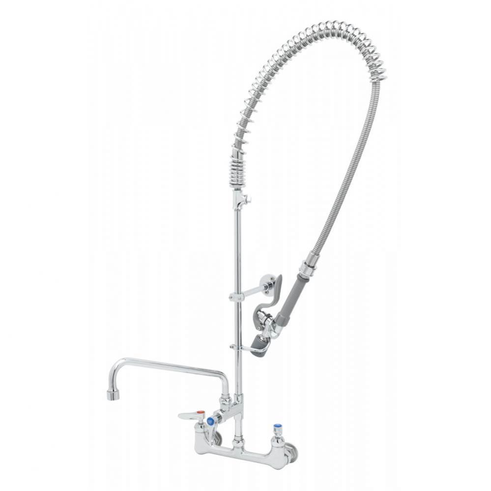 Pre-Rinse: 8'' Wall Mount, Ceramas, ADF 12'' Nozzle, 2.2 GPM VR Aerator, B-010