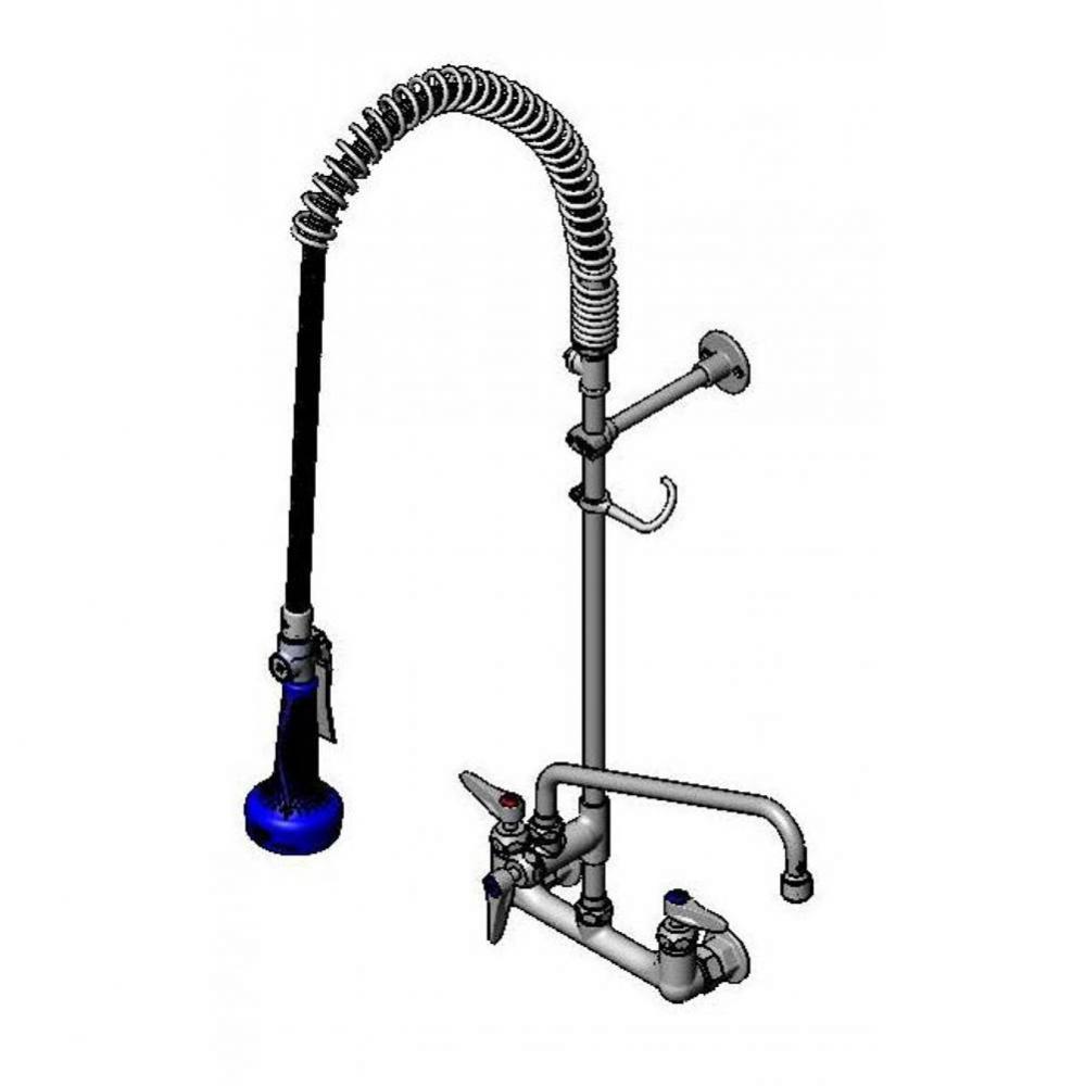 Pre-Rinse: 8'' Wall Mount, Ceramas, ADF 12'' Nozzle, 2.2 GPM VR Aerator, B-010