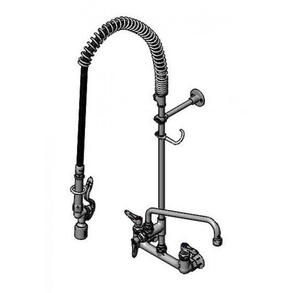 Pre-Rinse: 8'' Wall Mount, Ceramas, 12'' ADF Nozzle, 1.5 GPM VR Aerator, B-010