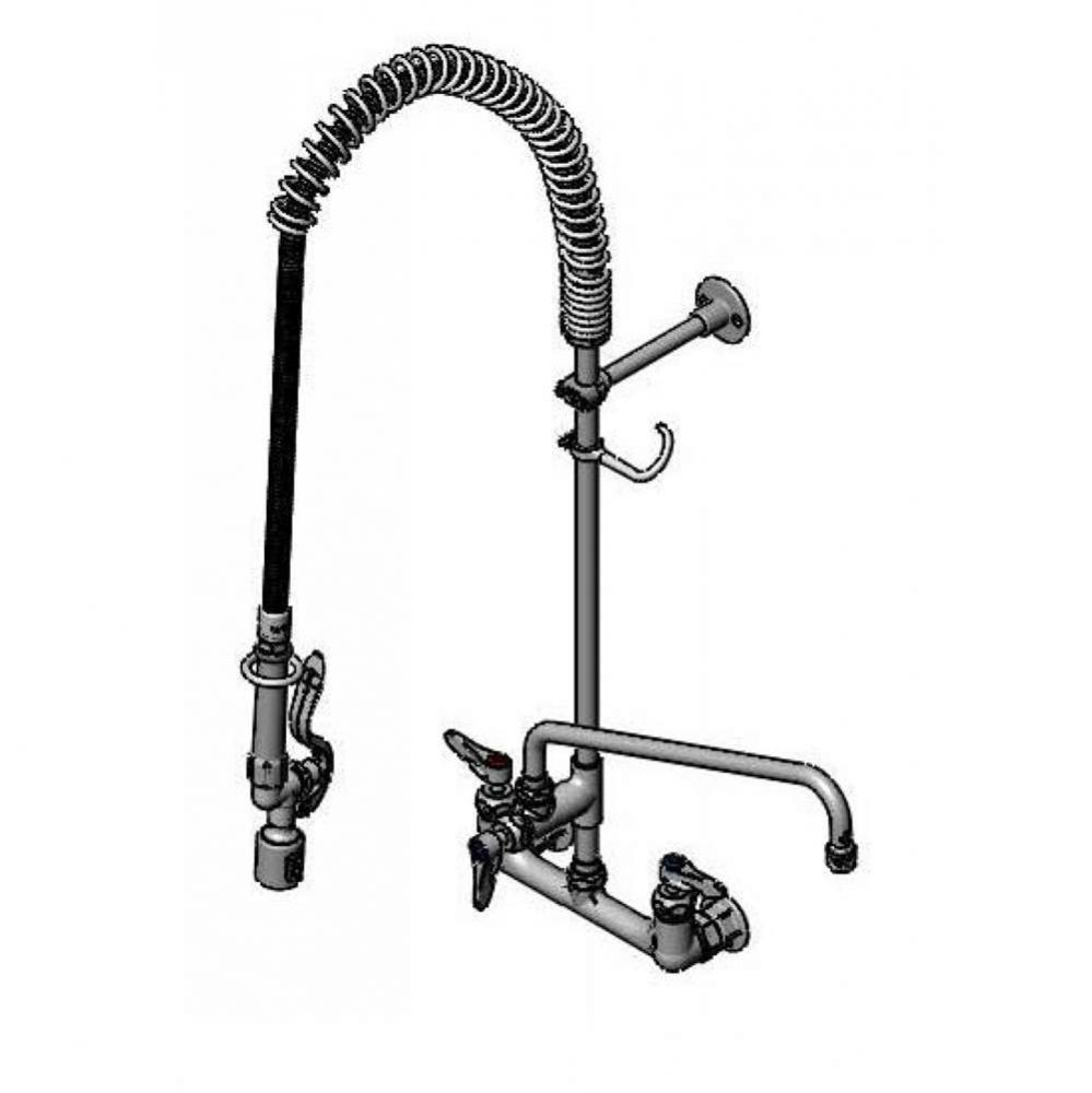 EasyInstall Pre-Rinse, 8'' Wall Mount, Ceramas, B-0107-J, 14'' Add-On Faucet