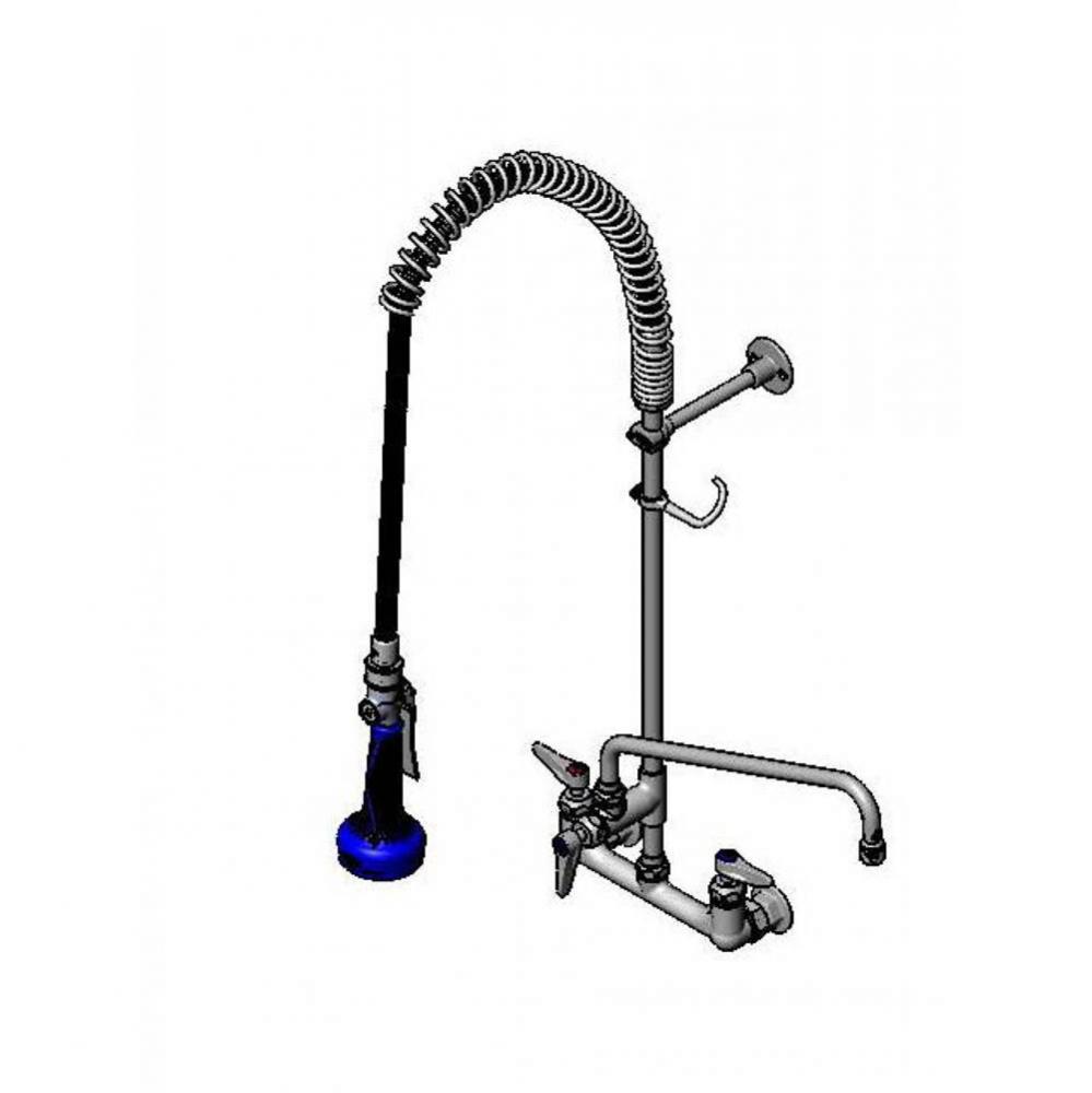 EasyInstall Pre-Rinse Unit: 8'' Wall Mount, Ceramas, Lever Handles, Swivel B-0108, B-023