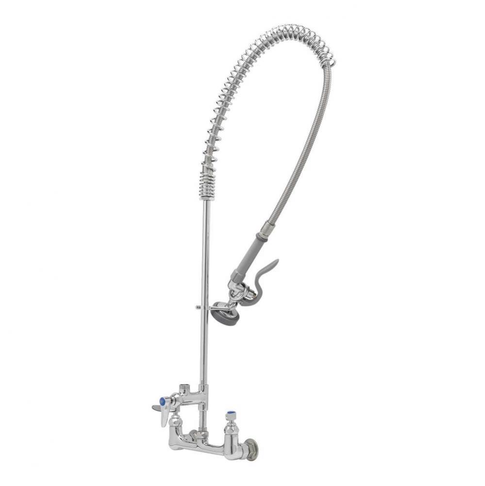 EasyInstall Pre-Rinse, Spring Action, Wall Mount, 8'' Centers, Add-On Faucet Less Nozzle