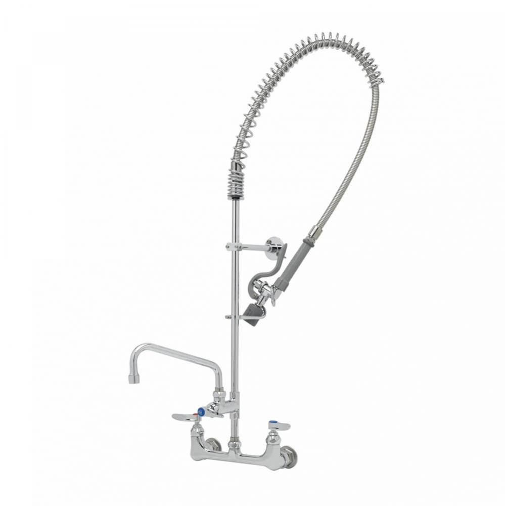 Pre-Rinse Unit: 8'' Wall Mount, Add-On Fct & 8'' Swing Nozzle, B-0107-C, W