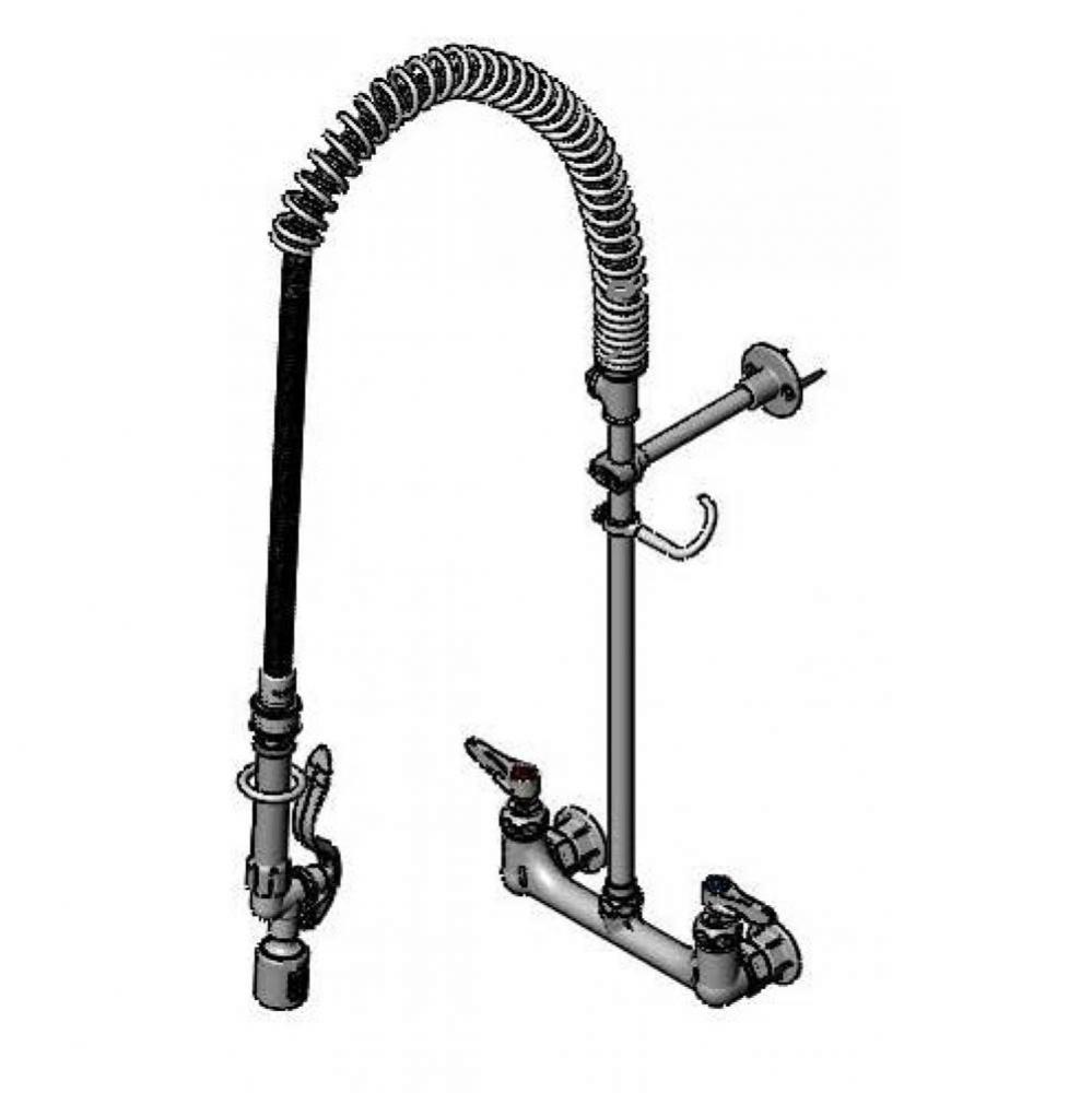 EasyInstall Pre-Rinse, 8'' Wall Mount Base, Wall Bracket, Tee, Swivel, B-0107-J