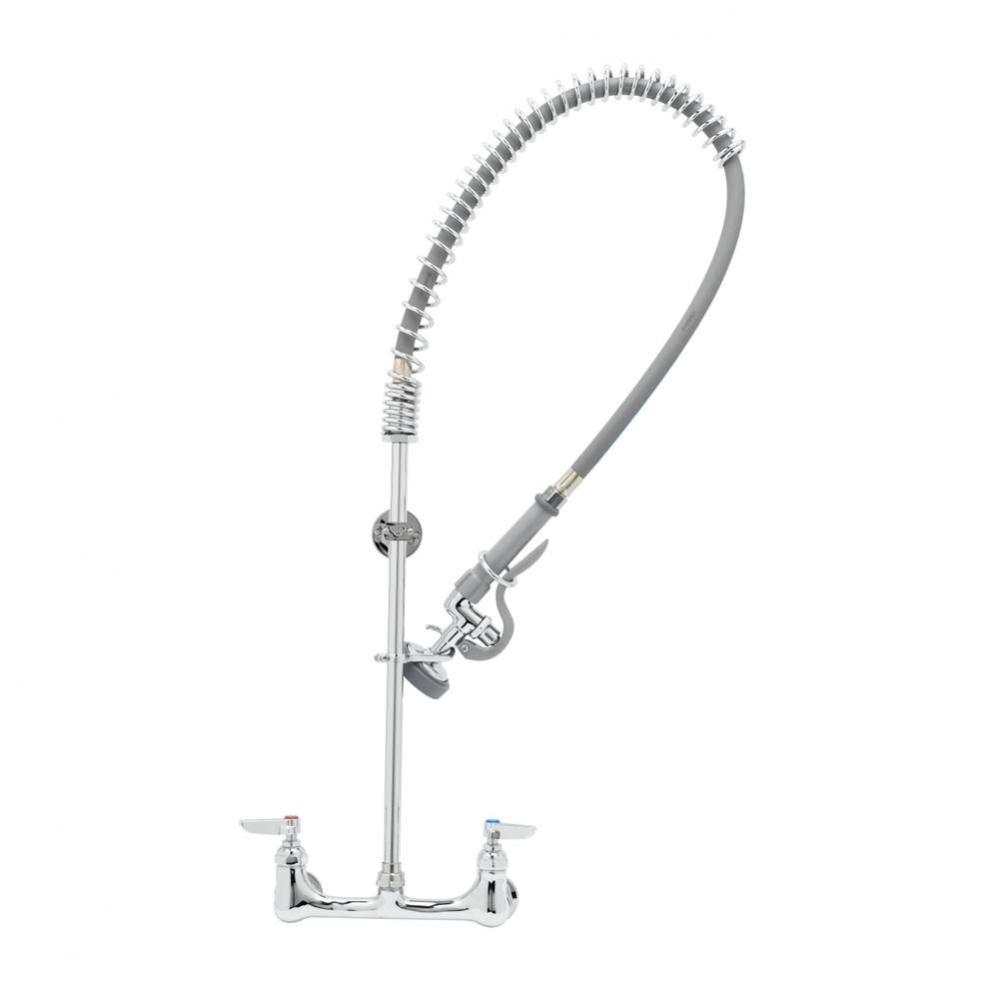 EasyInstall Pre-Rinse, Spring Action, 8'' Wall Mount Base, 44'' PVC Hose, B-01
