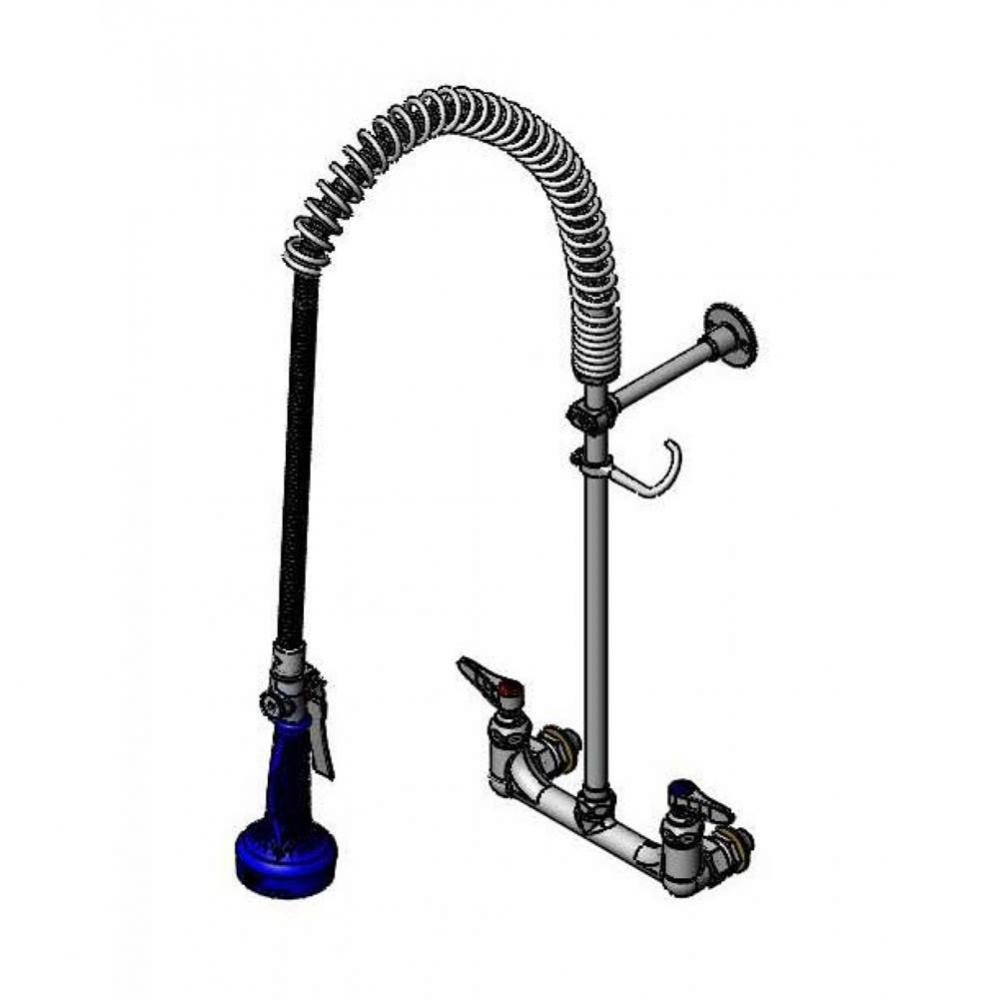 EasyInstall Pre-Rinse, Spring Action, Wall Mount, 8'' C/C, 1/2'' NPT Male Inle