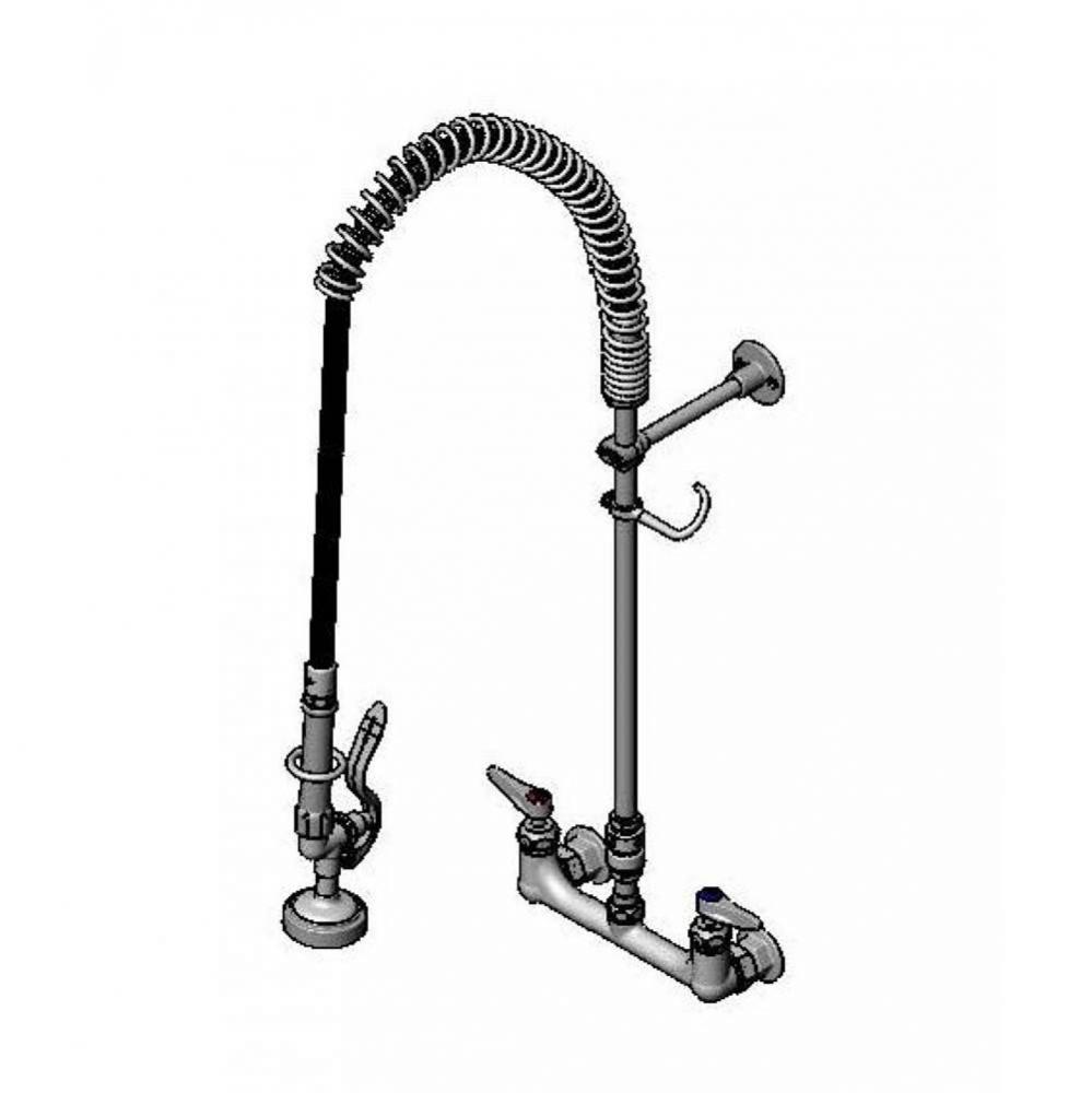 Pre-Rinse, 8''c/c Wall Mount, Vacuum Breaker, B-0230-K, B-0107, 44'' Flex Hose