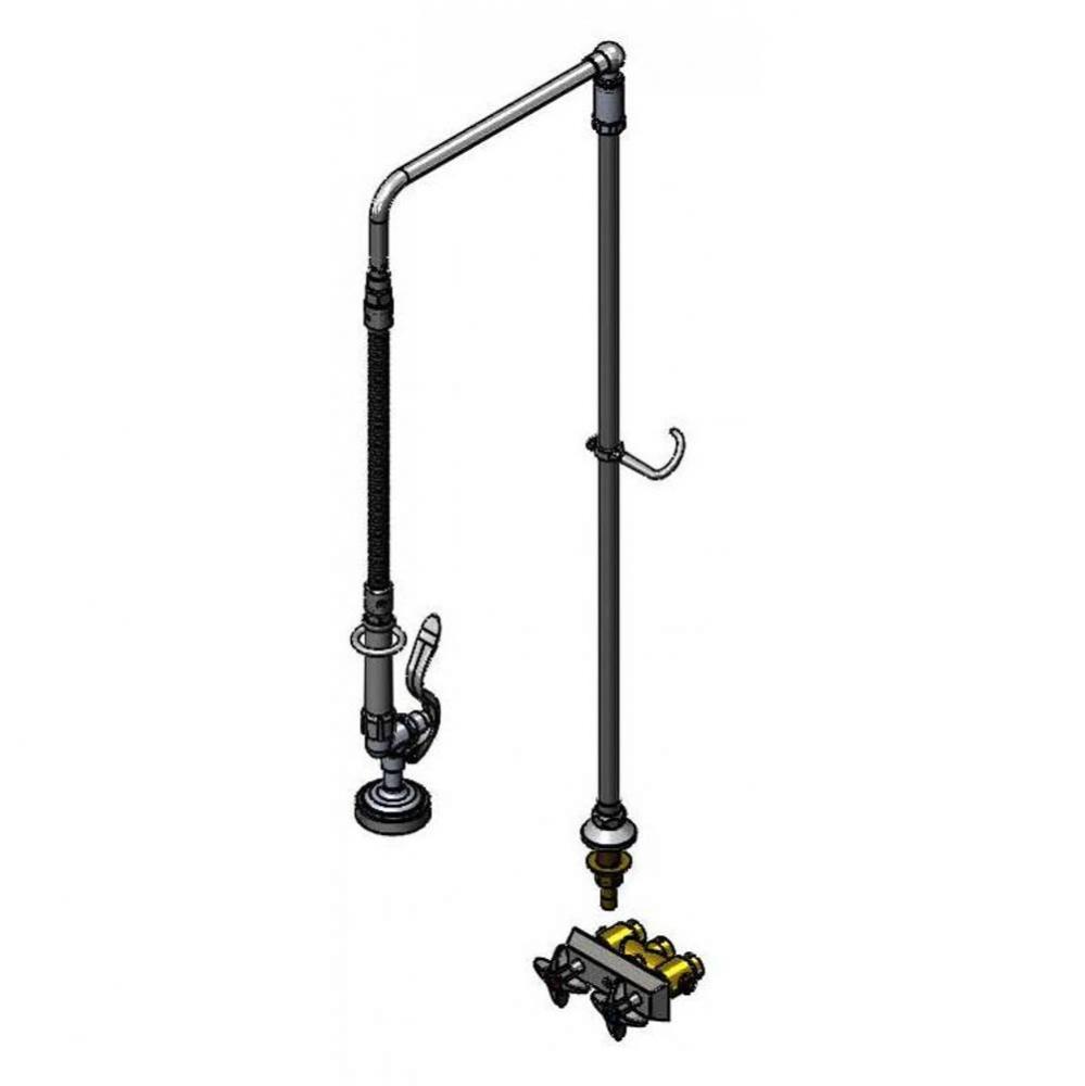 Pre-Rinse, 18'' Overhead Swivel Arm, Mixing Faucet Base (B-0512)