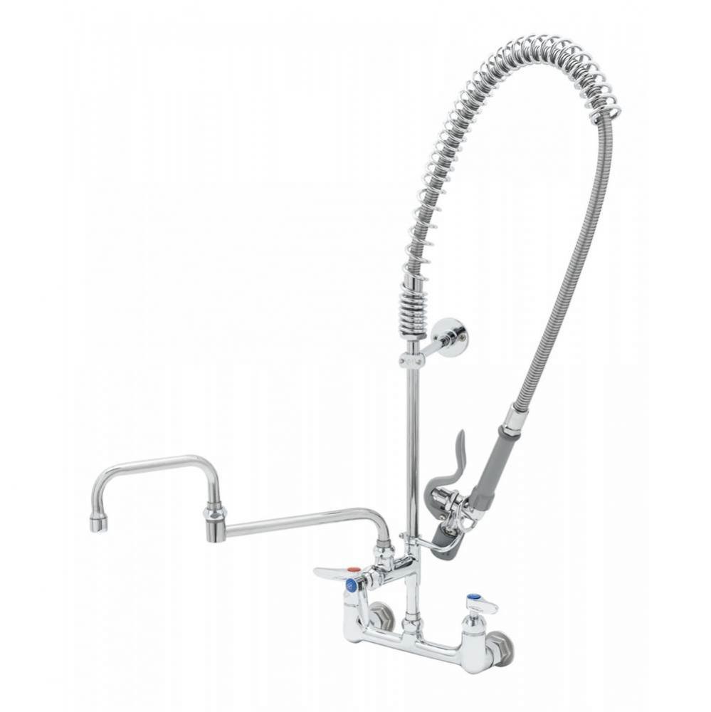 Pre-Rinse: 8'' Wall Mount, Ceramas, B-0155-LNEZ & 074X Double-Joint Nozzle, B-0107-C