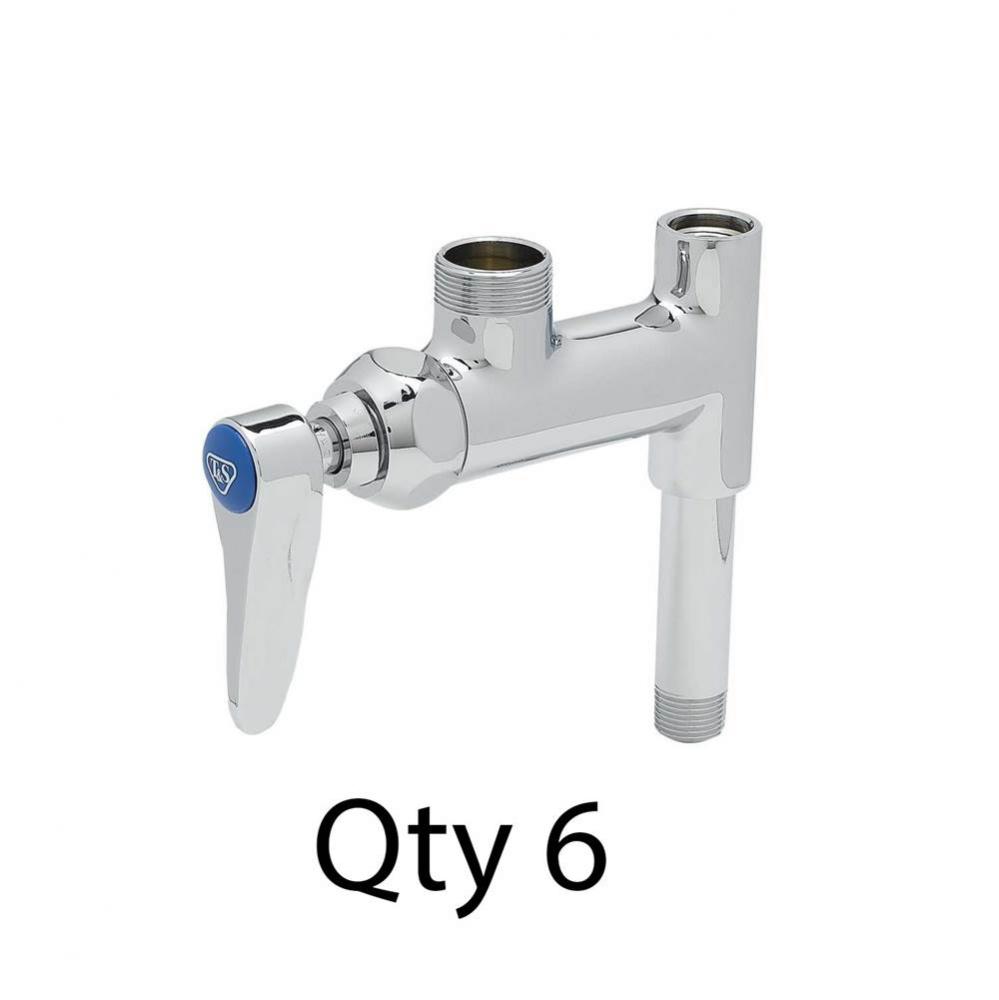 Add-On Faucet, Less Nozzle, Lever Handle (Qty. 6)