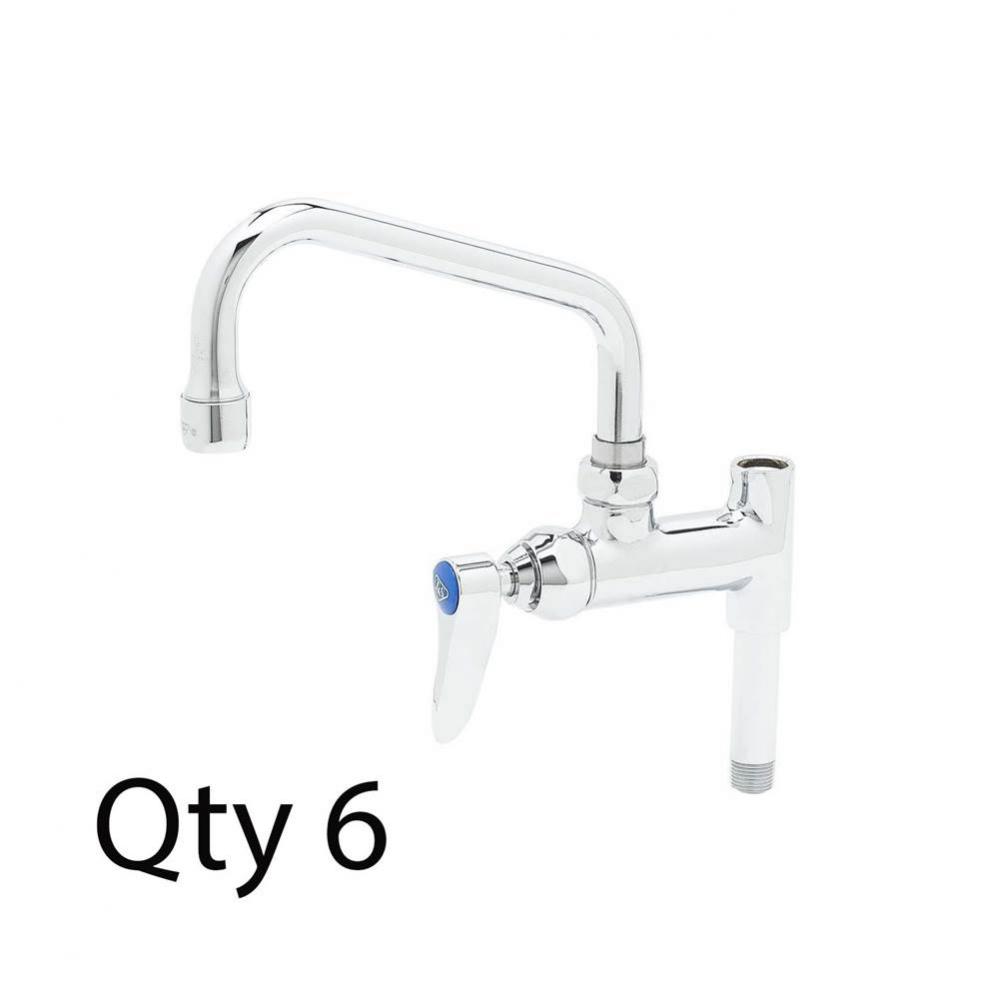 Add-On Faucet, 6'' Nozzle, Lever Handle (Qty. 6)