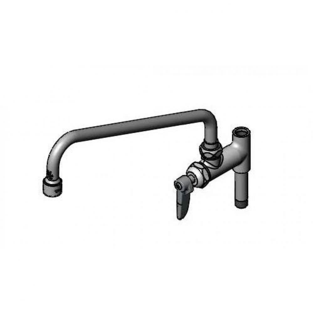 Add-On Faucet, Cerama Cartridge, 12'' Nozzle, 2.2 GPM VR Aerator, Lever Handle