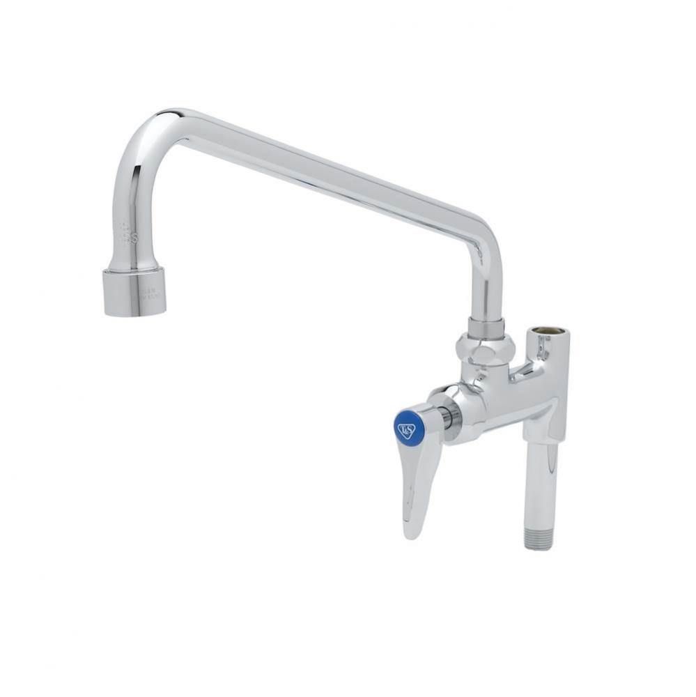 Add-On Faucet w/ 12'' Swing Nozzle, Vandal Resistant Aerator & Lever Handle