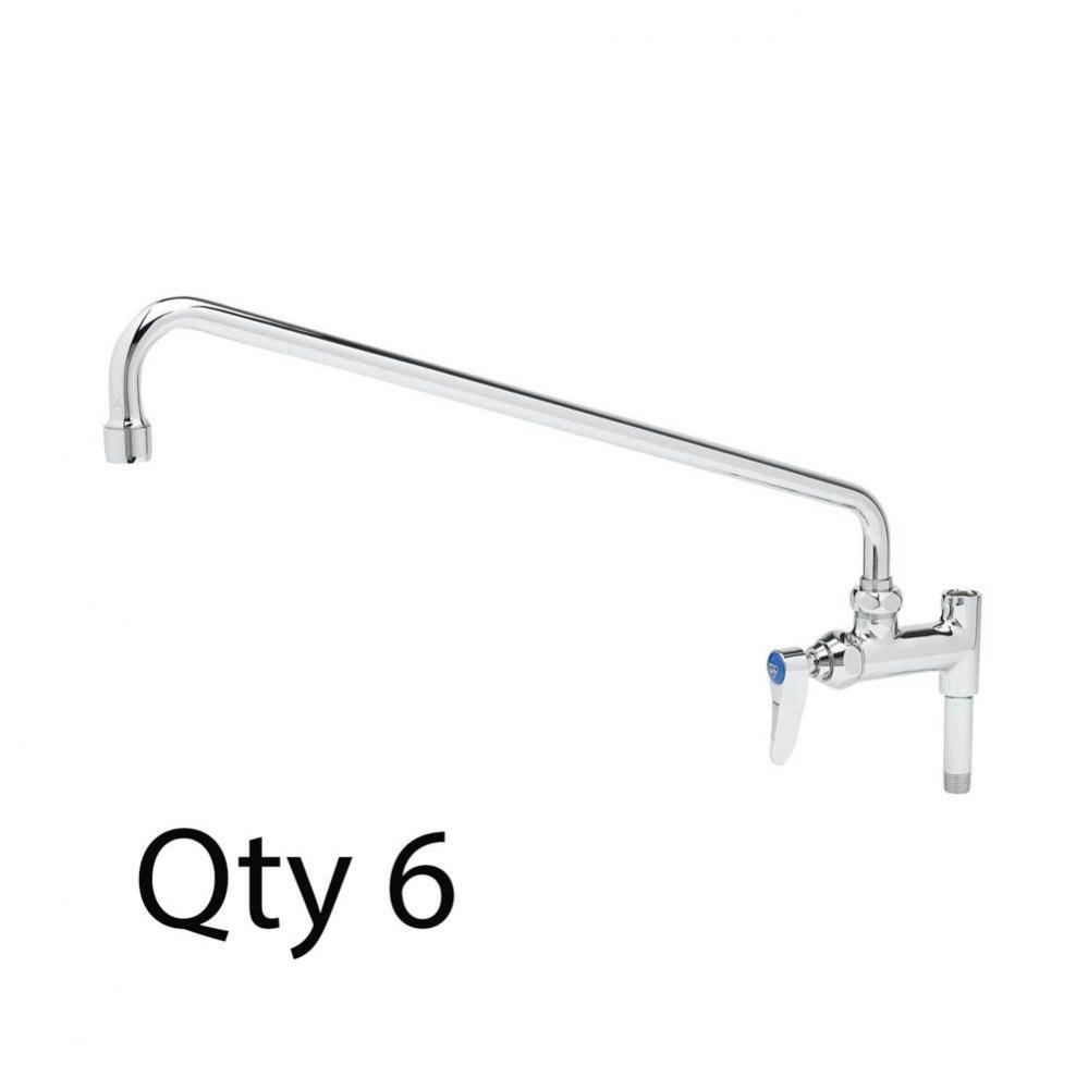 Add-On Faucet, 18'' Nozzle, Lever Handle (Qty. 6)