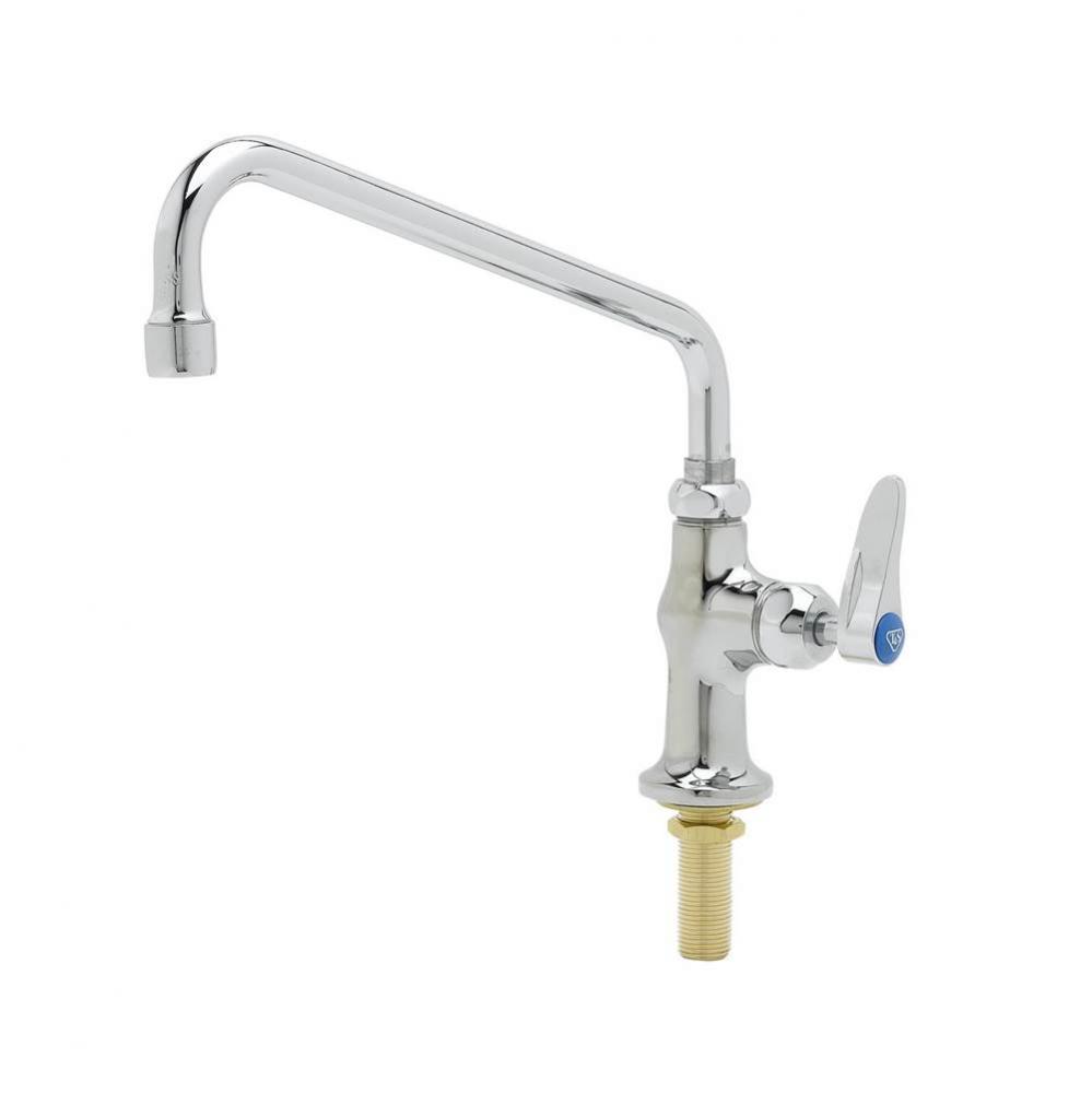 Single Pantry Swivel Base Faucet, Single Hole Base, Deck Mount, Cerama & 10'' Swing