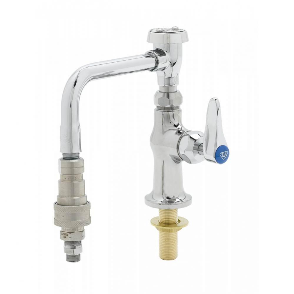 Faucet, Single Temp, Deck Mount, Cerama, Lever Handle, VB Swivel Nozzle w/ QD & Adapter Amtekc