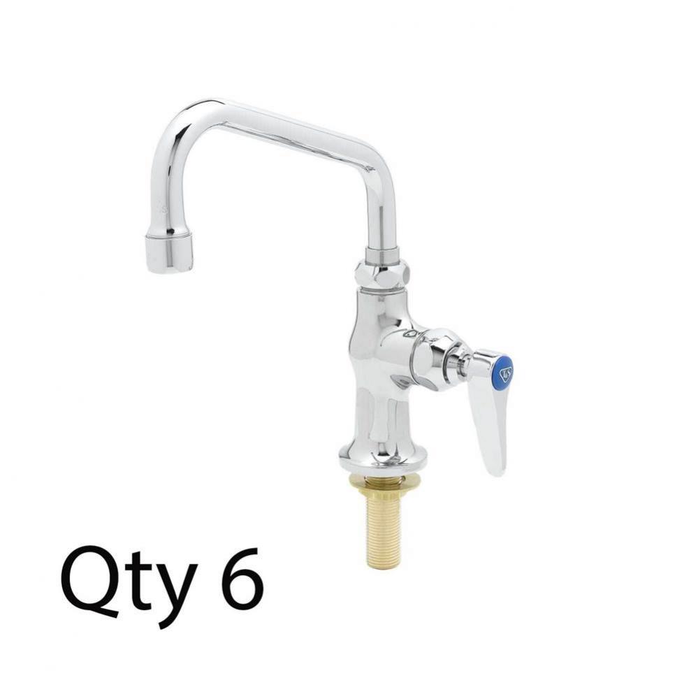 Single Pantry Faucet, Single Hole Base, Deck Mount, 6'' Swing Nozzle (059X) (Qty. 6)