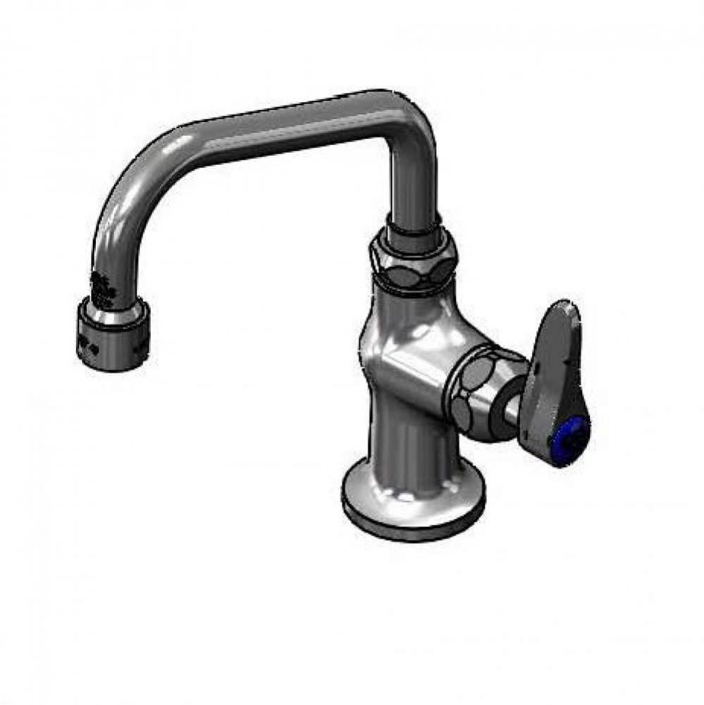 Single Temp Deck Mount Faucet w/ Cerama Cartridge & 6'' Swing Nozzle W/ VR 2.2 GPM A