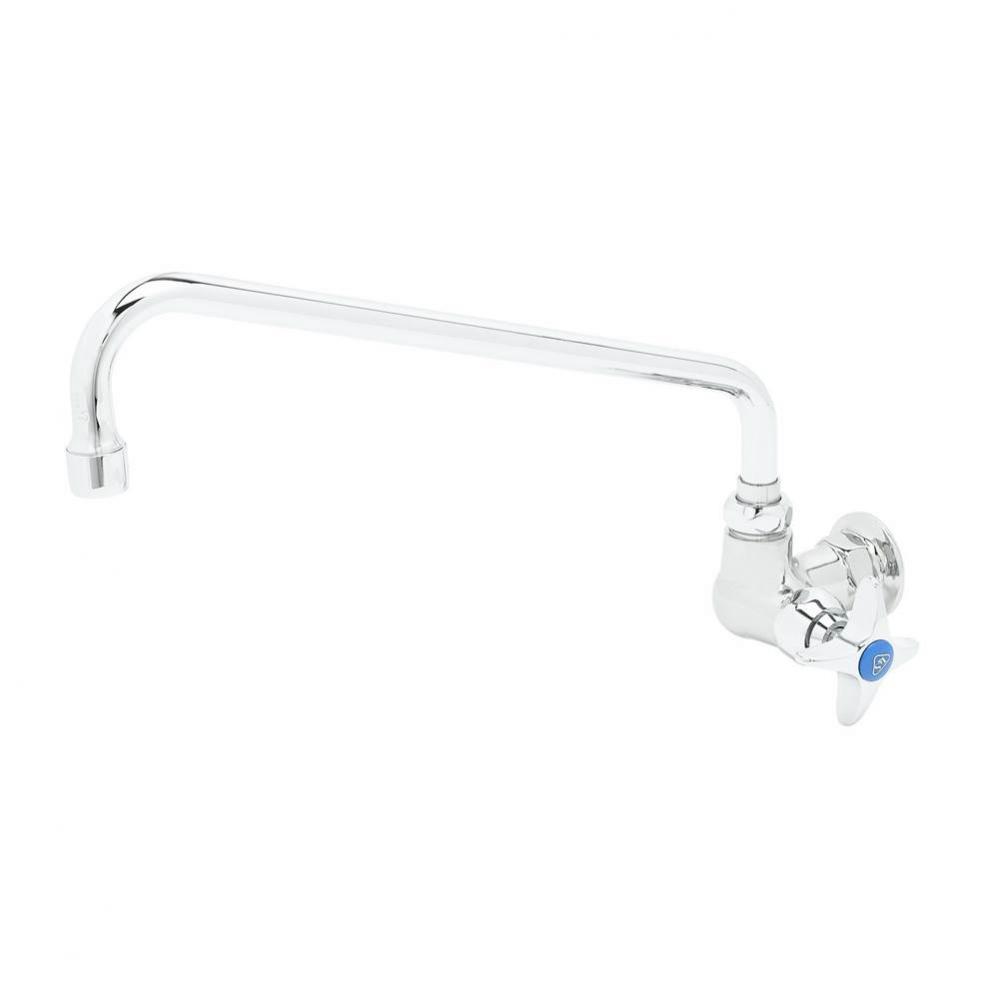 Single Pantry Faucet, Single Hole Base, Wall Mount, 12'' Swing Nozzle (062X)