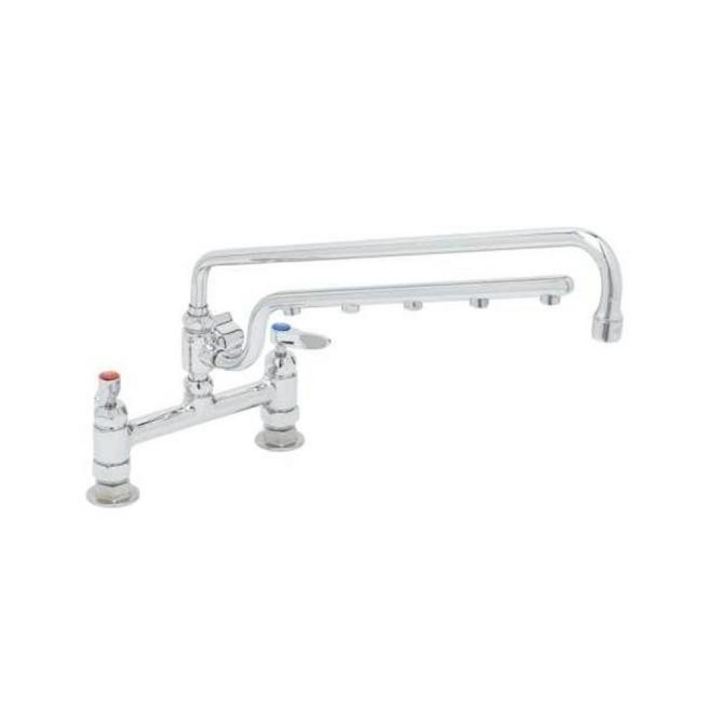 ULTRARINSE 8'' Deck Mount Mixing Faucet, 18'' Swing Nozzle, 16'' 1.5