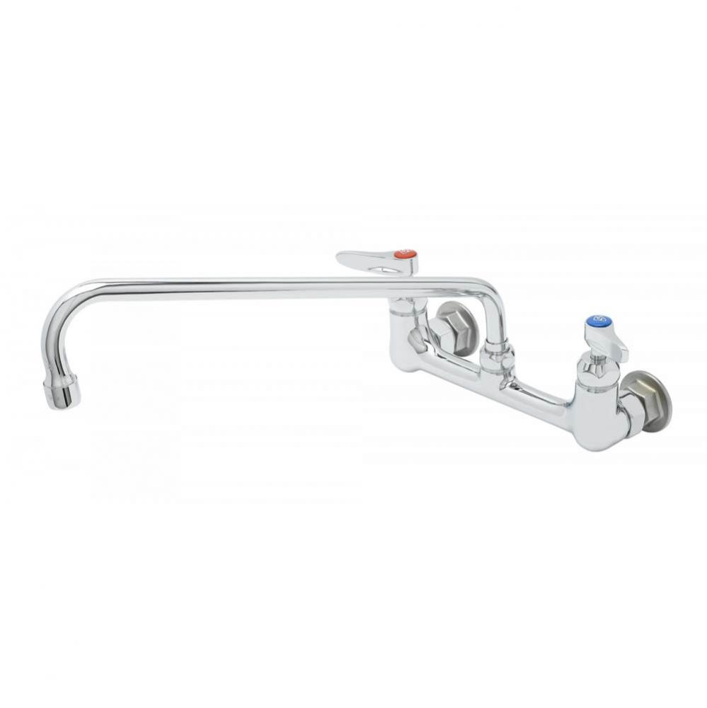 8'' Wall Mount Mixing Faucet, CV Cerama Cartridges, 14'' Swing Nozzle & Le