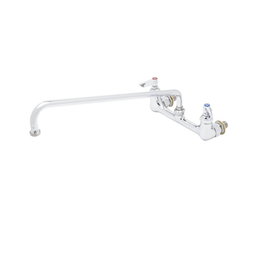 Mixing Faucet, 8'' Wall Mount, 18'' Swing Nozzle, 00CC Inlets, Ceramas