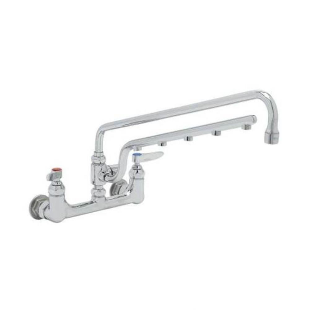 ULTRARINSE 8'' Wall Mount Mixing Faucet, 18'' Swing Nozzle, 16'' 1.5