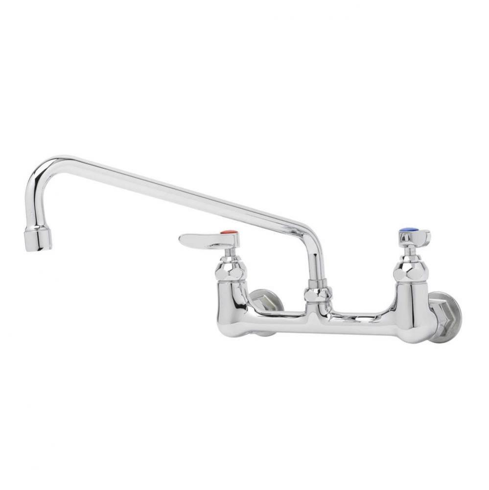 8'' Wall Mount Faucet, 1/2'' NPT Elbows, 12'' Swing Nozzle w/ B-PT O