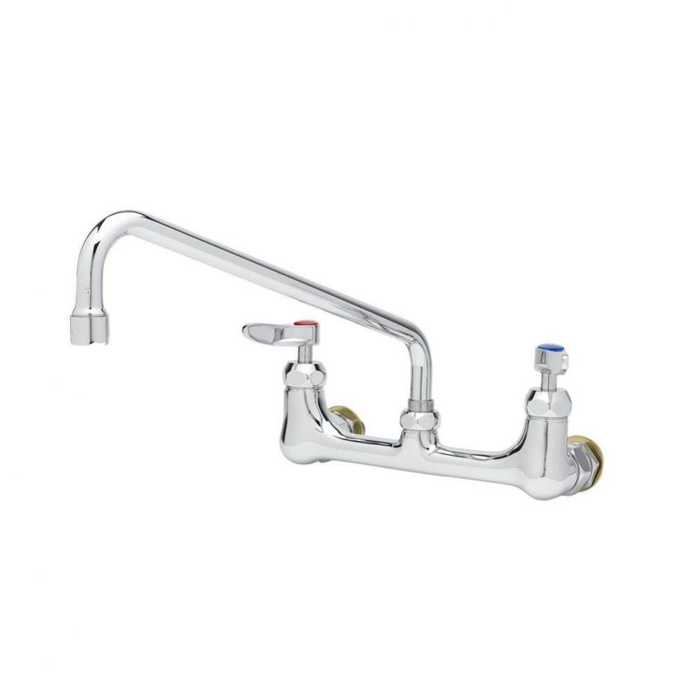 8'' c/c Double Pantry Faucet, Wall Mount, 12'' Swing Nozzle (062X), 00CC Inlet