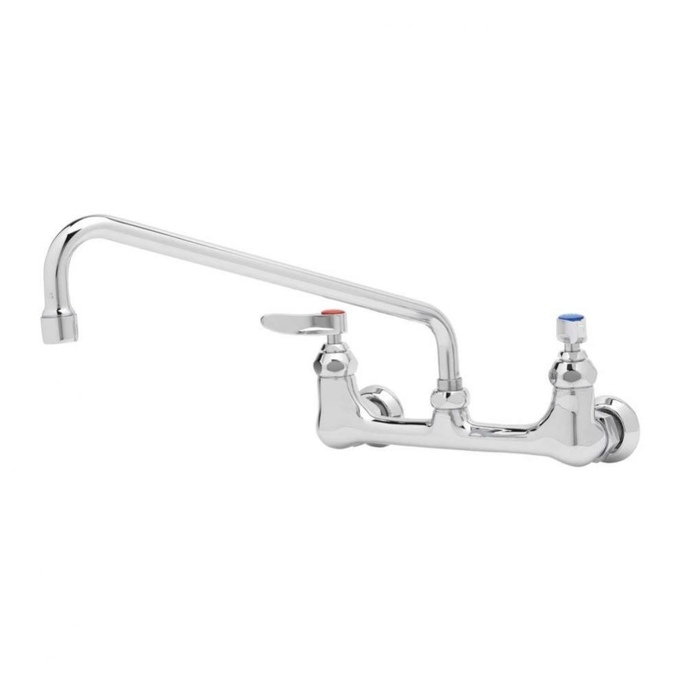 Double Pantry Faucet, 8'' Wall Mount, Eternas, 12'' Swing Nozzle, 2.2 GPM Aera