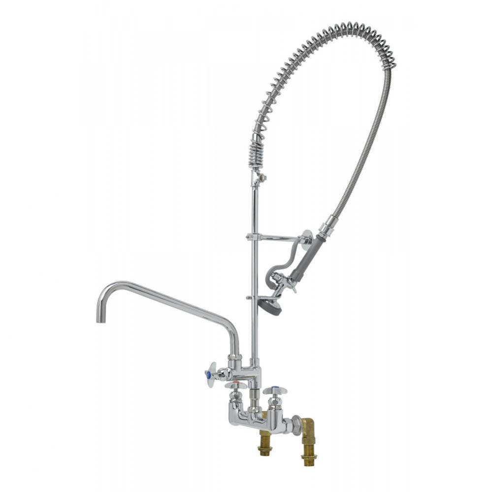 Big-Flow Pre-Rinse Unit: 8'' Wall Mount, 14'' Nozzle, ADF, B-0107, Swivel, B-T