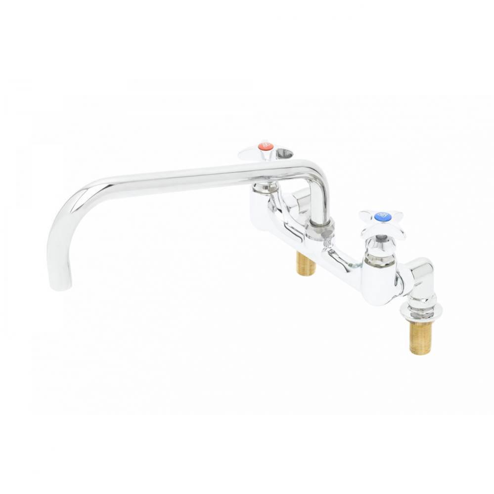 Big-Flo Mixing Faucet, 8'' Deck Mount, 14'' Swing Nozzle, 00YY 3/4''
