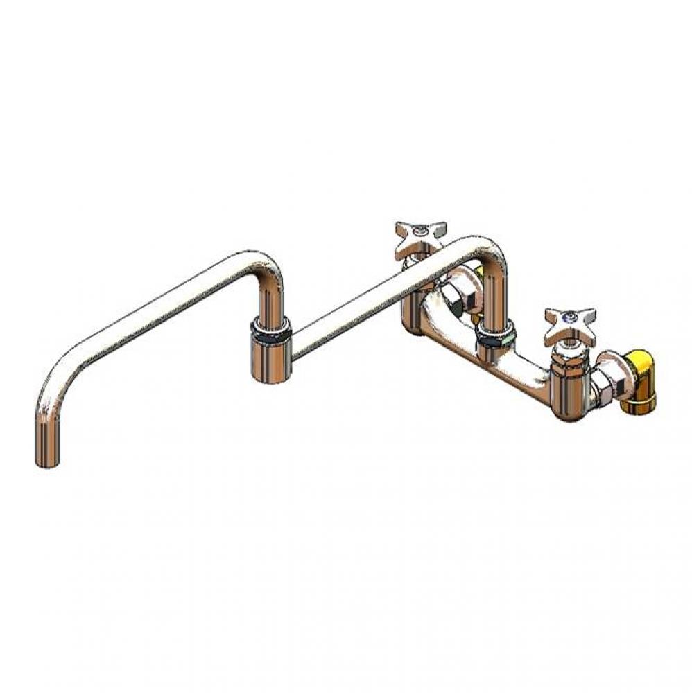Big-Flo Mixing Faucet, 8'' Deck Mount, 24'' Double-Joint Swing Nozzle, 00YY In