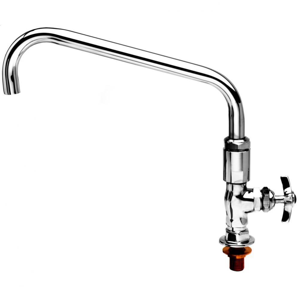 Big-Flo Single Pantry Faucet, Deck Mount, 12'' Swing Nozzle