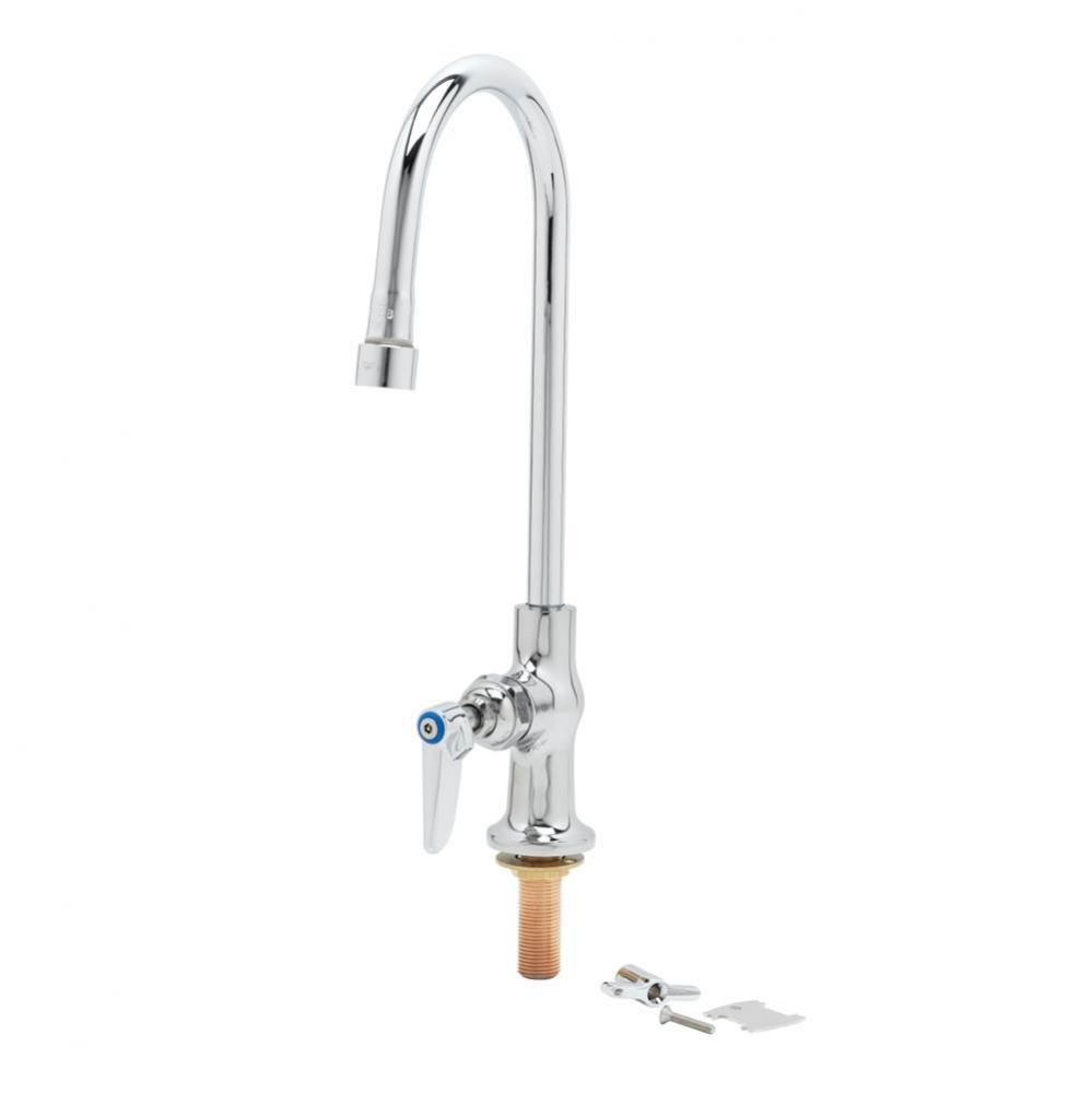 Single Pantry Faucet, Swivel/Rigid Gooseneck, VR Aerator/Handle, Anti-Rotation Pins