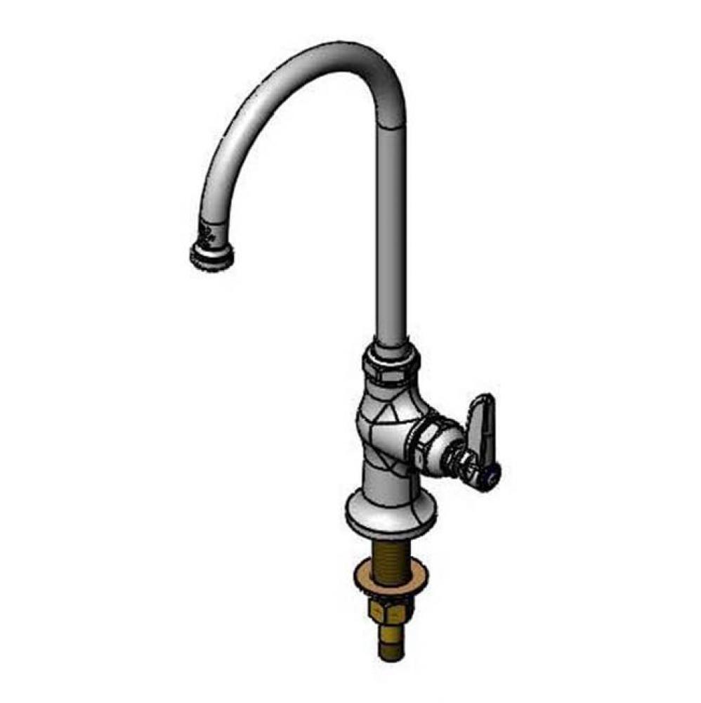 Single Pantry Faucet, Deck Mount, Lever Handle, Swivel Gooseneck (133X) (Qty. 6)