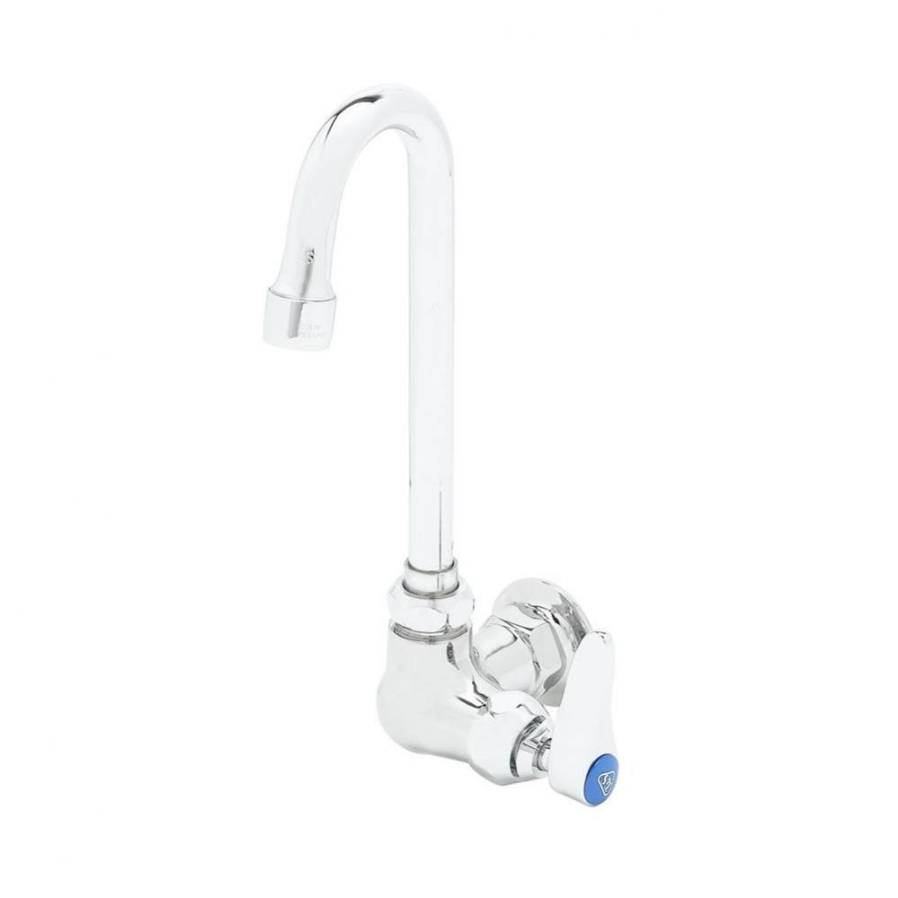 Single Temp Wall Mt Fct, Eterna, Swivel/Rigid Gooseneck w/ 1.5 GPM Aerator, Lever Handle