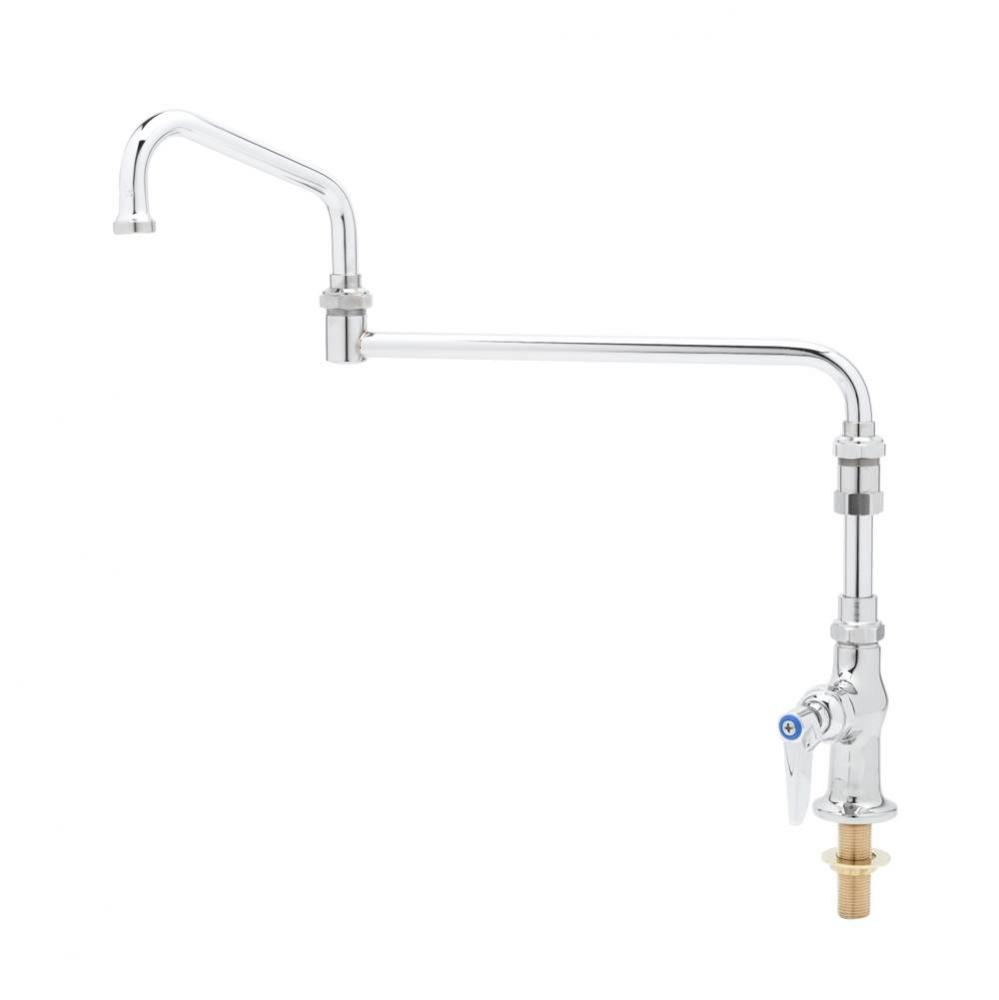 Single Pantry Faucet, Special 18'' Double-Joint Swing Nozzle, 4-5/8'' Extensio