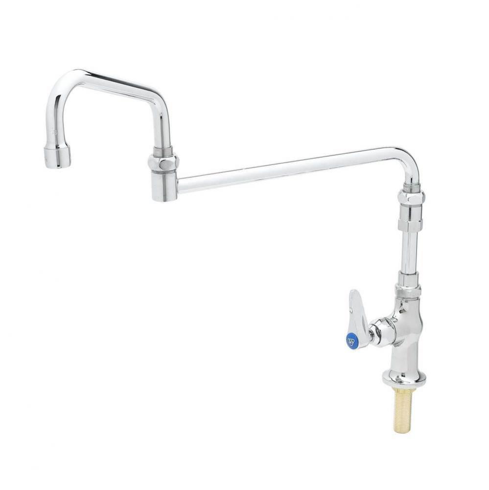 Single Pantry Faucet, Special 18'' Double-Joint Swing Nozzle, 4-5/8'' Extensio