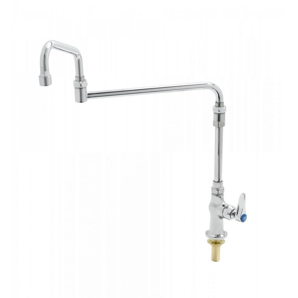 Single Pantry Faucet, Special 18'' Double-Joint Swing Nozzle, 7-5/8'' Extensio