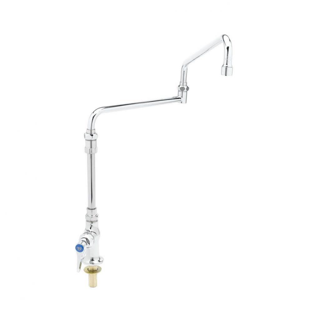 Single Pantry Faucet, Special 24'' Double-Joint Swing Nozzle, 7-5/8'' Extensio