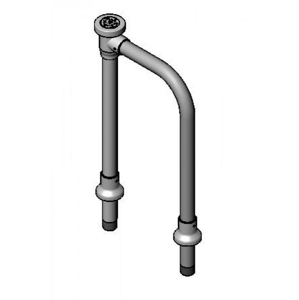 Elevated Vacuum Breaker Assembly (3/4'' NPT) w/ Adjustable Slip Flanges, 8'' C