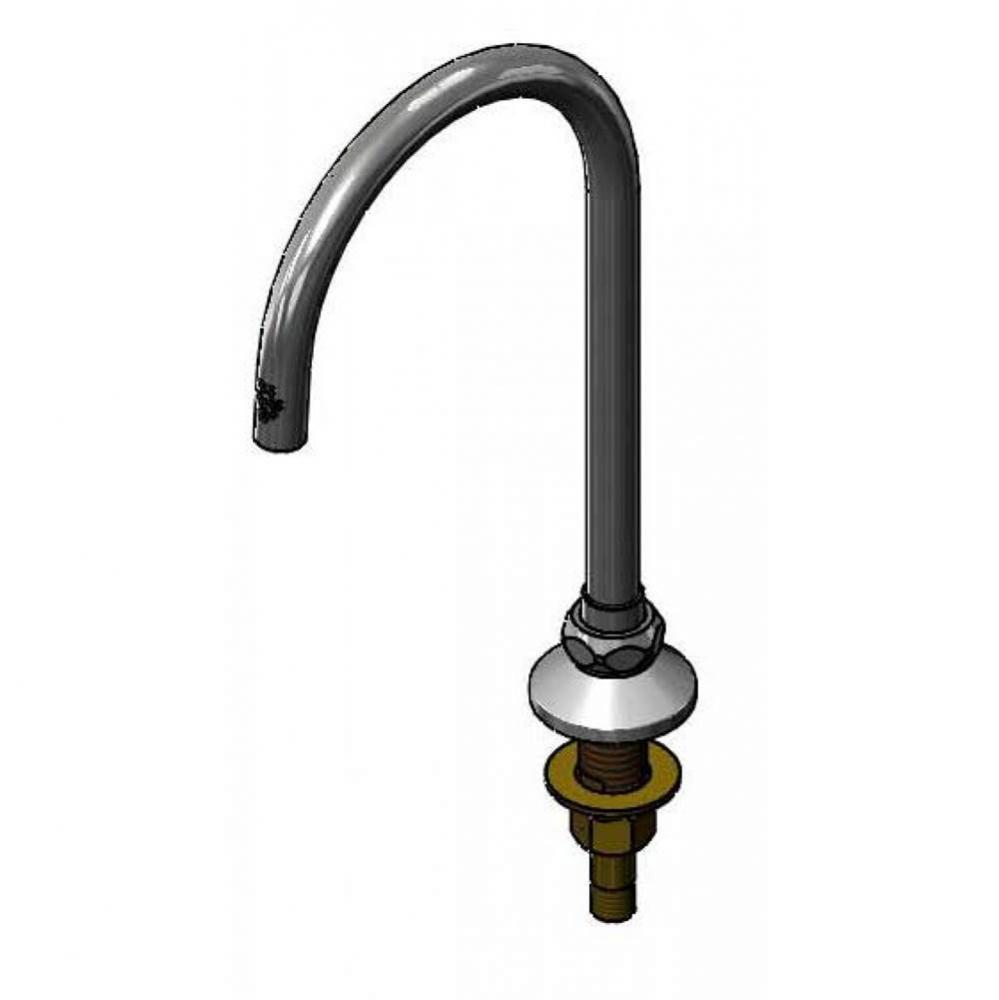 Swivel/Rigid Gooseneck, Plain End Outlet w/ 1.2 GPM, Deck Flange