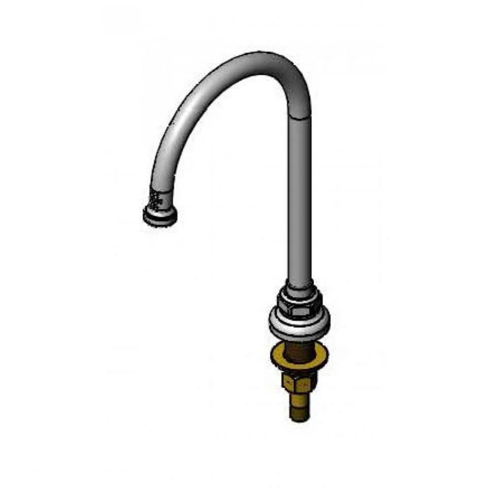 Deck Mount Swivel/Rigid Gooseneck, Stream Regulator Outlet, 133X