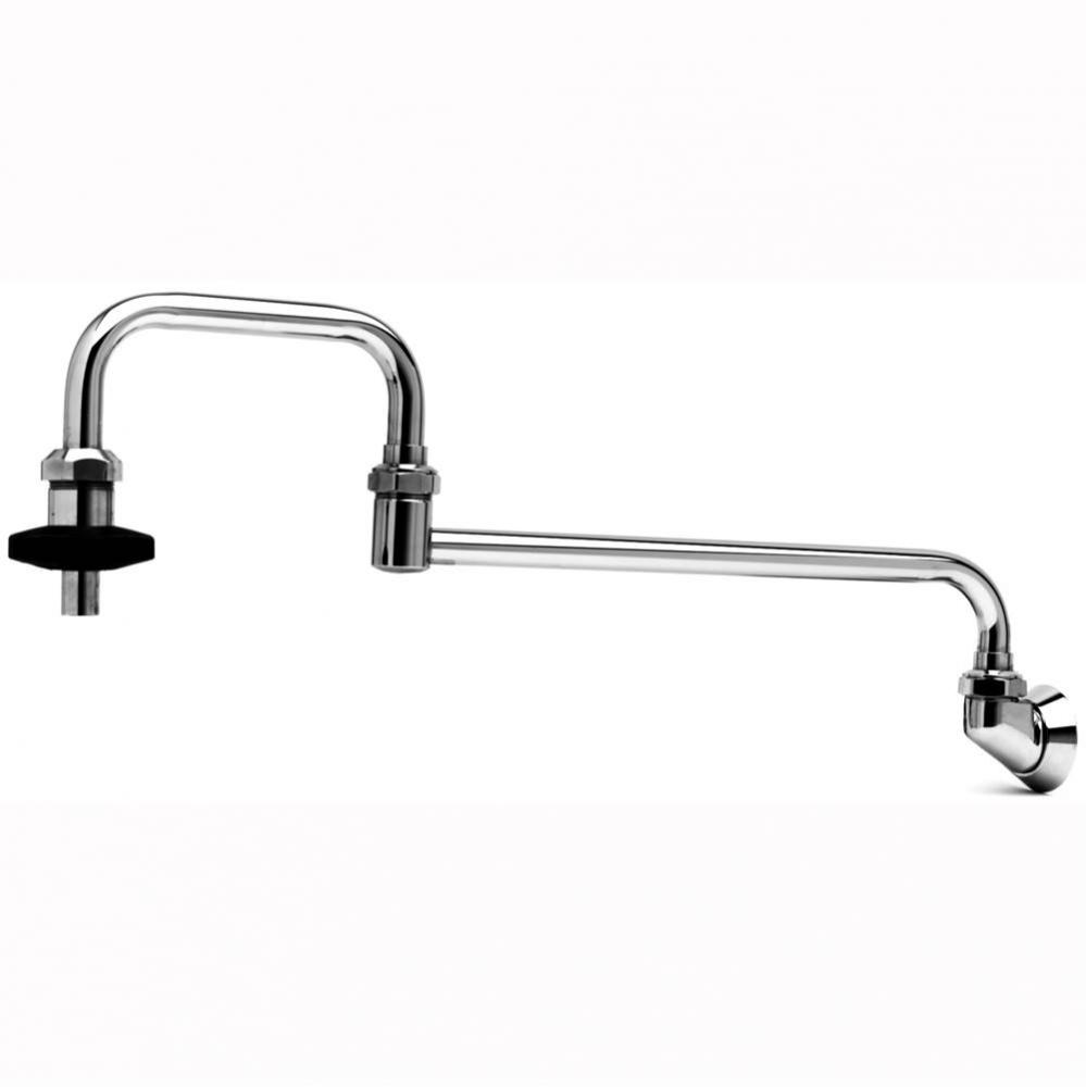 Pot Filler, Wall Mount, 24'' Double-Joint Nozzle, 1/2'' NPT Inlet, Insulated O