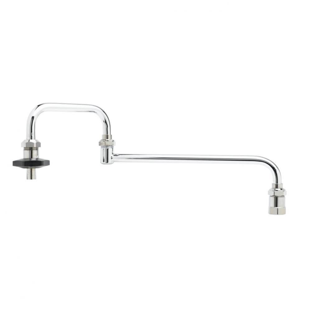 Pot Filler, Deck Mount, 24'' Double Joint Nozzle, 1/2'' NPT Inlet, Insulated O