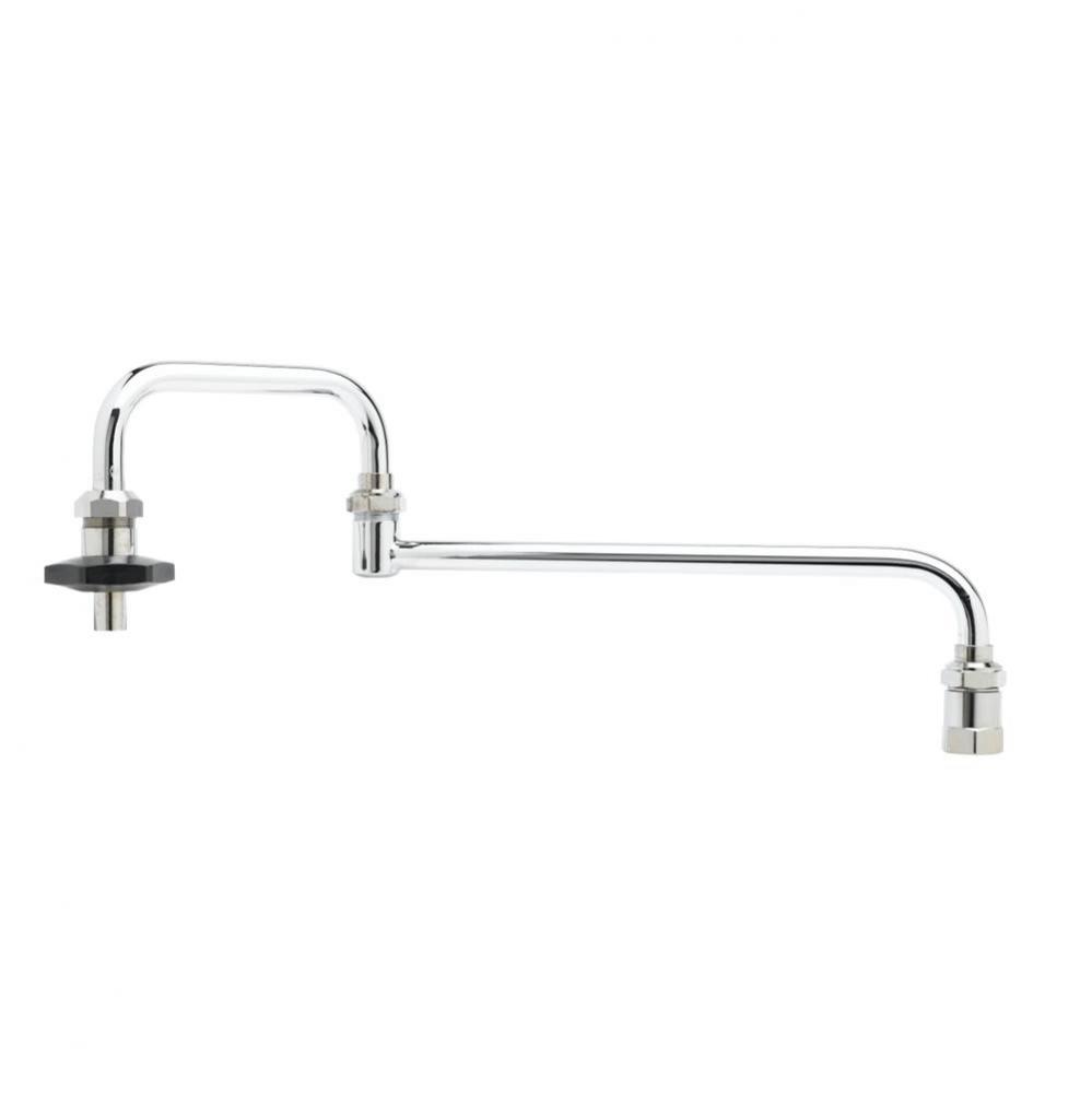 Pot Filler, Deck Mount, 18'' Double Joint Nozzle, 1/2'' NPT Inlet, Insulated O
