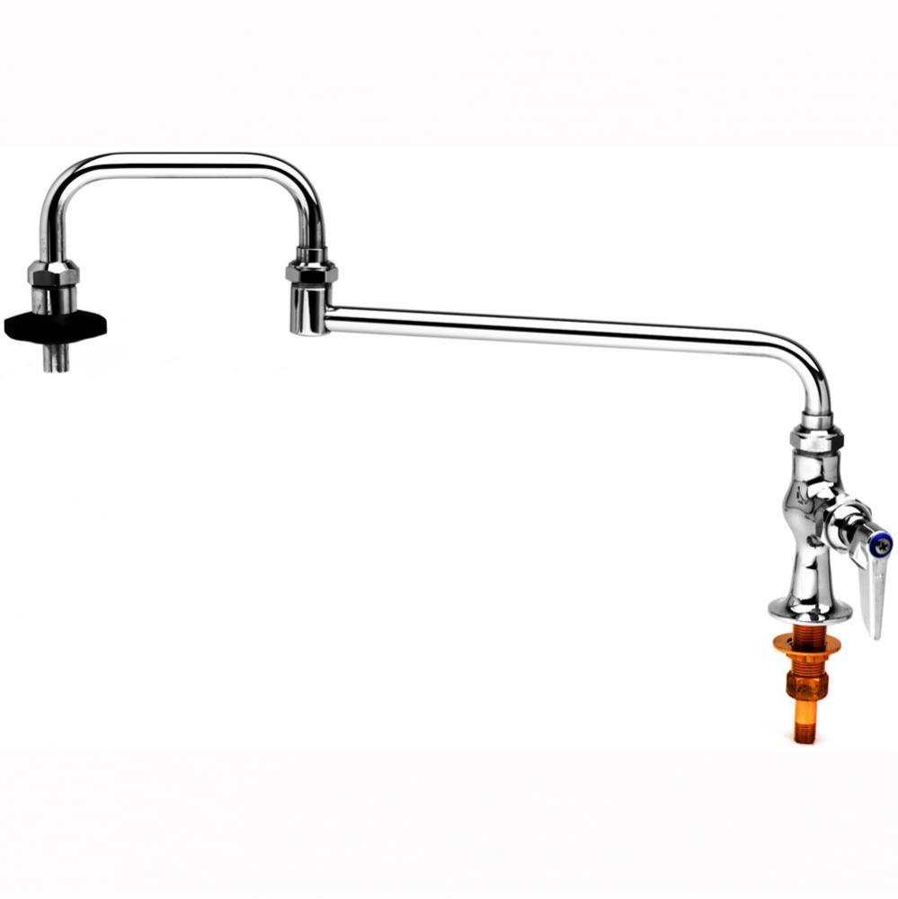 Pot Filler, Deck Mount, Single Temp, 18'' Double-Joint Nozzle, Insulated On-Off Control