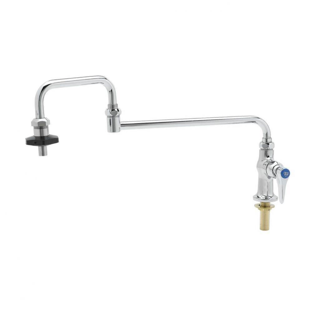 Pot Filler, Deck Mount, Single Temp, 18'' Double-Joint Nozzle, Insulated On-Off Control