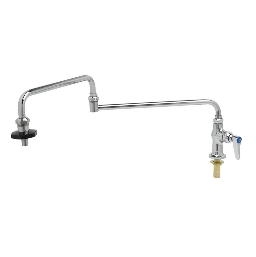 Pot Filler, Deck Mount, Single Temp, 24'' Double-Joint Nozzle, Insulated On-Off Control